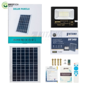Đèn pha Năng Lượng Mặt Trời| DP140| 40W| vỏ nhựa