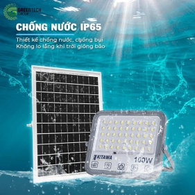 Đèn Pha Năng Lượng Mặt Trời| DP15.1| 100W| Chống chói