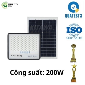 Đèn pha Năng lượng Mặt trời| DP5200| 200W| Chống lóa
